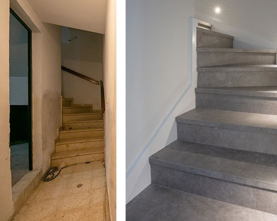 Reforma escalera y sótano villa Castellón