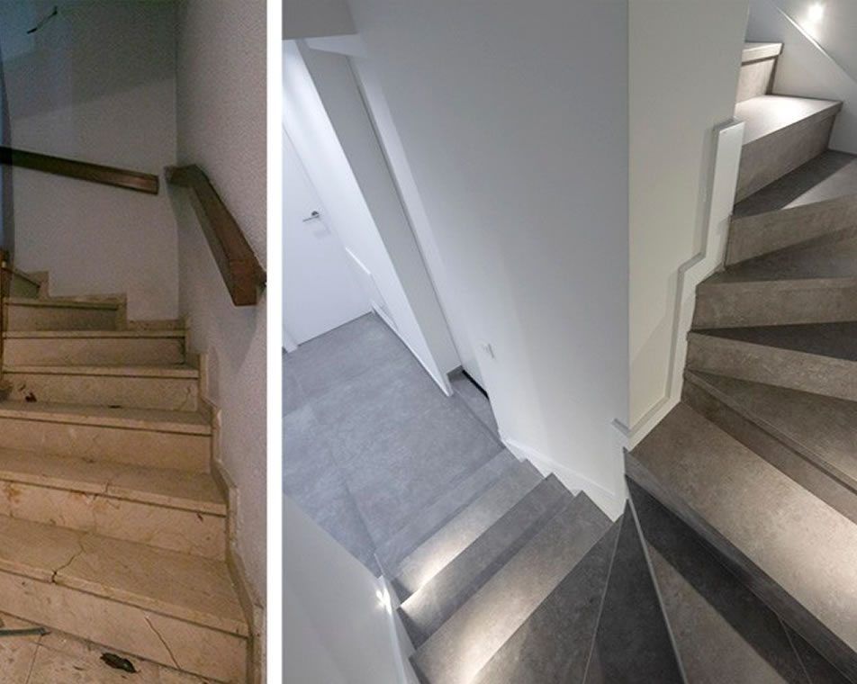 Reforma escalera y sótano villa Castellón